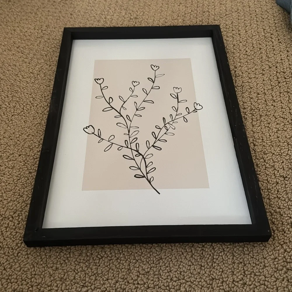 minimalistic flower painting.